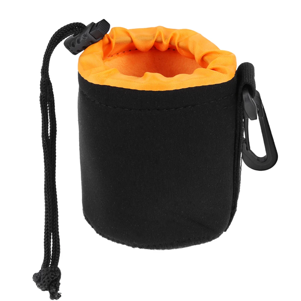 1 Stück Kameraobjektiv-Tasche, wasserdichte Neopren-Objektivhülle mit Kordelzug für die meisten digitalen Spiegelreflexkameras