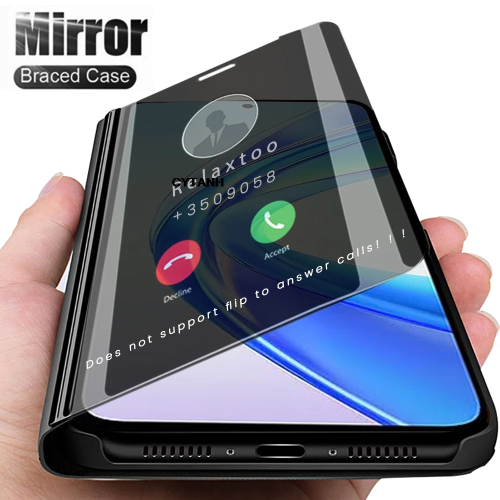 Умный зеркальный кожаный флип-чехол Honer X7b 4G Φ для Honor X7b 4G HonorX7b X 7b X7 b чехол 6,8 