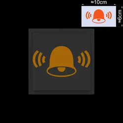 Luminous Glow - in - the - Dark Doorbell Sign Sticker (OR)