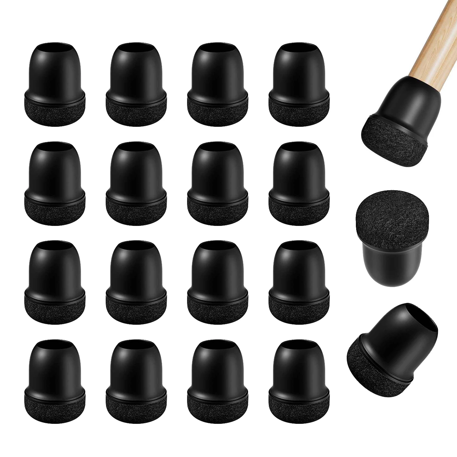 Black Chair Leg Protectors 1