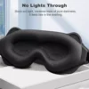 3D Sleeping Mask Block Out Light Sleep Mask For Eyes Soft Sleeping Aid Eye Mask for Travel Eyeshade Night Breathable Slaapmasker 2