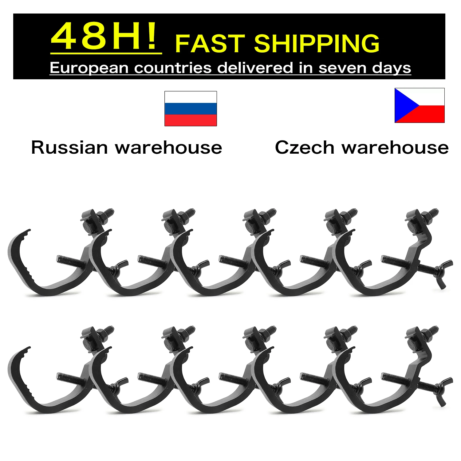 10 Pz/Lotto Led Par Light Hook Professional Stage Equipment Stage Light Truss Dj Club Alluminio Light Hook Light Stand