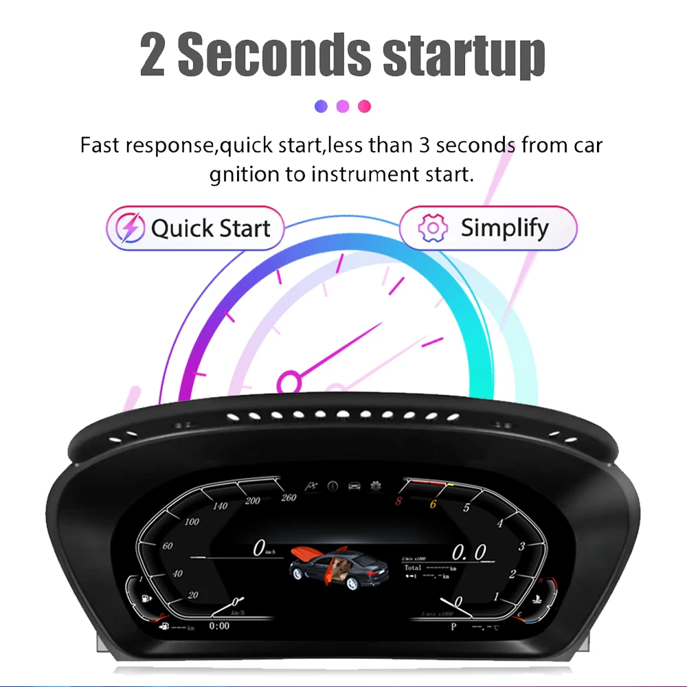 Digital Instrument Cluster Display For BMW X5 E70 X6 E71 2006-2013 Speedometer 1