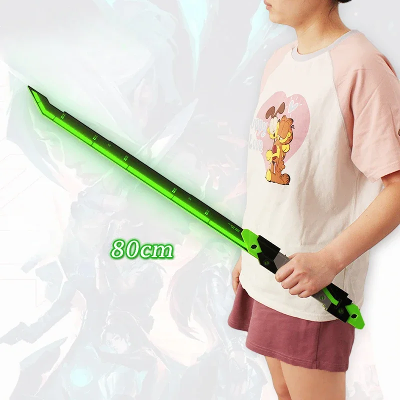 80cm RGX 11z Pro Level 2 Blade Valorant Game Peripheral Melee Weapon Acrylic Glow Sword Weapon Model for Cosplay Toys Gifts Boy