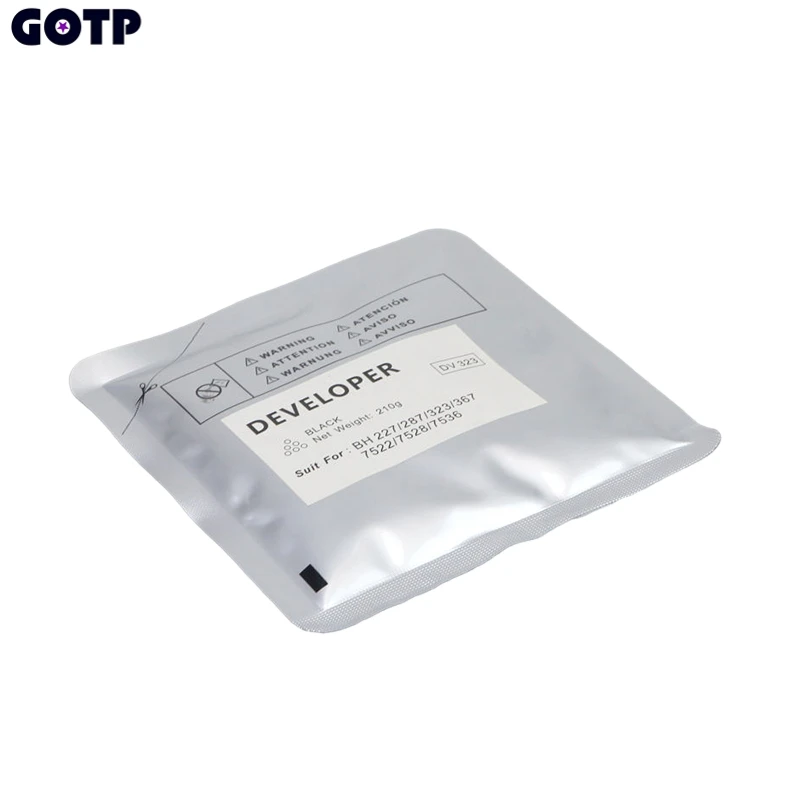 1PCS DV323 Bizhub BH323 BH367 BH287 BH227 BH7522 BH7536 BH7528 BH323 For Konica Minolta Developer Powder Compatible