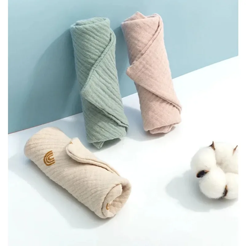 2/5PCS Mutifunction Cotton Baby Muslin Washcloths Easy to Clean Random Color Saliva Towel Soft Baby Burping Cloth Infant