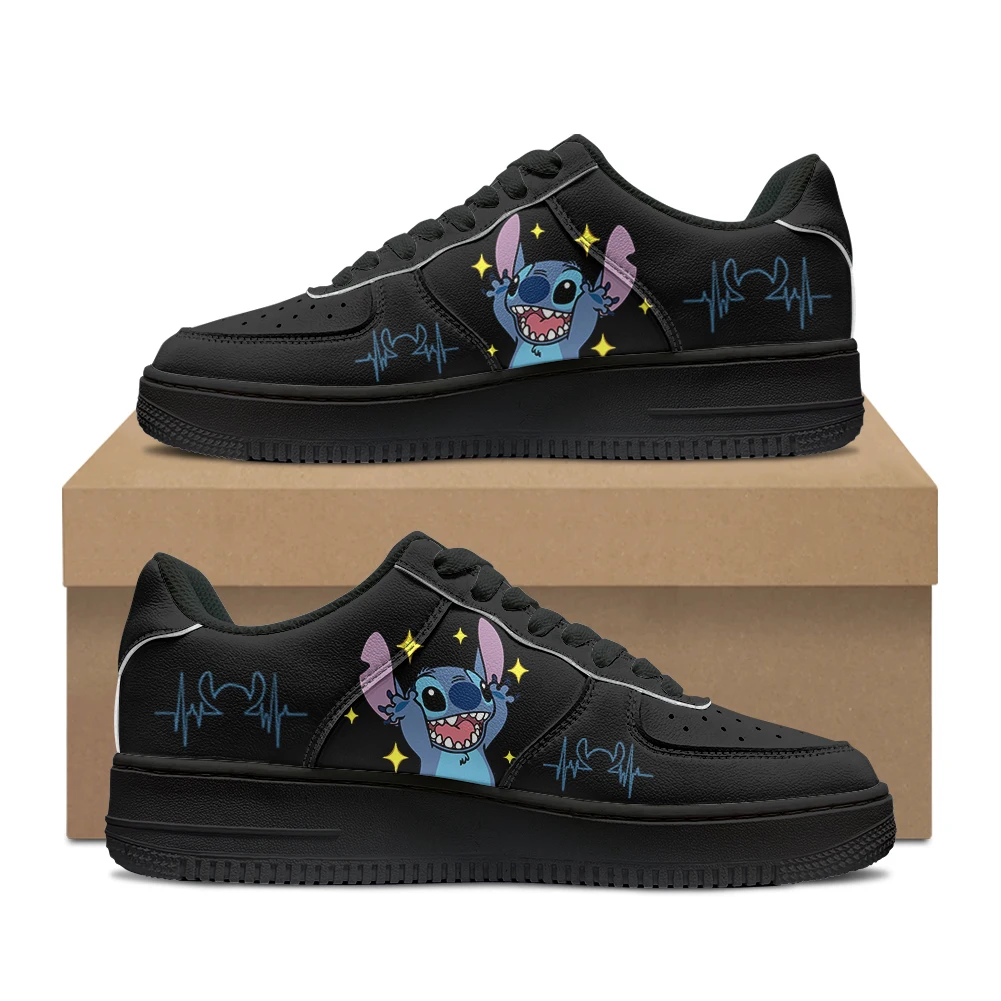 

Stitch Children shoes Student Casual Plush insulation Sneakers girls boys Youth Running Fashion kids Sports Shoes Christmas Gift