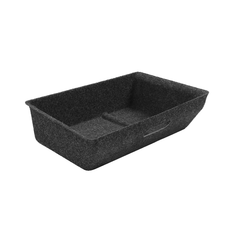 

Under Seat Storage for Tesla Model Y Box High Capacity Organizer Case Felt Cloth Drawer Holder Auto Accessories