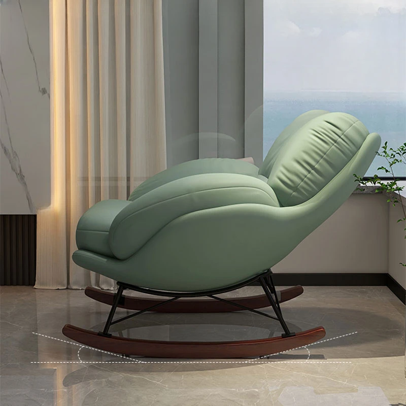 

Modern Simple Nordic Chairs Recliner Comfy Living Room Rocking Chairs Chaise Floor Single Sedie Da Soggiorno Bedroom Furniture