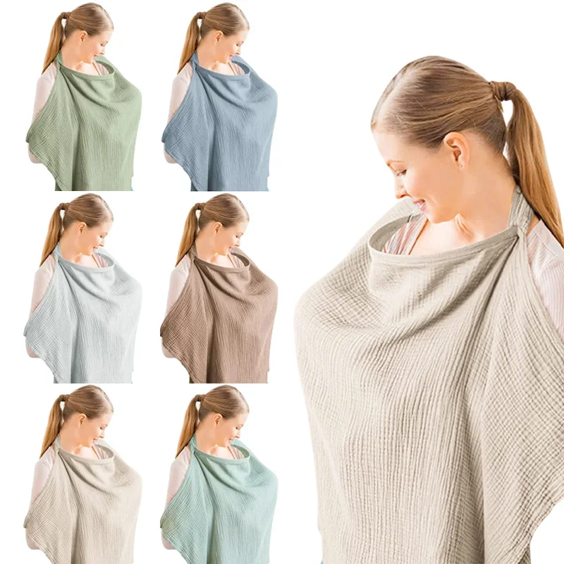 Couvertures d'allaitement respirantes couvertures d'allaitement pour bébé tablier d'allaitement réglable couvertures de confidentialité en plein air tissu d'allaitement pour mère