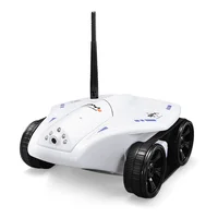 WIFI FPV RC Tank Intelligent Tanks Toys With HD Camera 50mins Battery Life Remote Control Car Spy Car Toy White Black 2