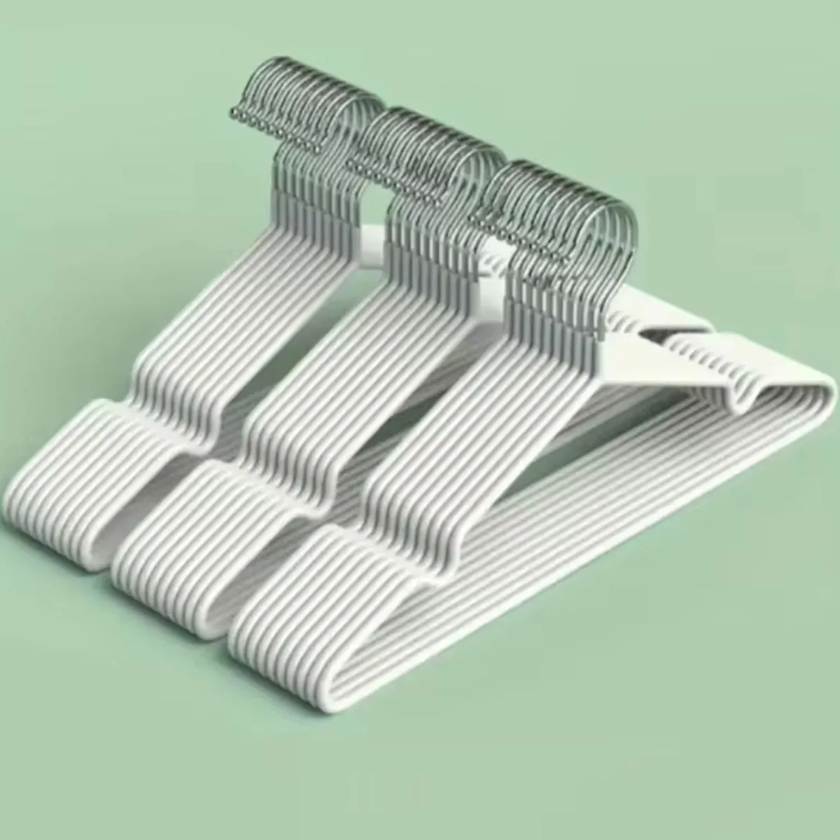 10/20/30//50pcs-Metal Seamless Anti Slip Clothes Hanger Is Durable - Image 3