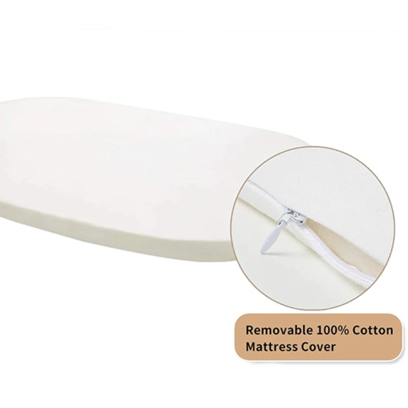 Mattress urine mat Baby Cradle Mattress Baby Out Basket Mat Nursing Table Mat Newborn Toddler Organic Cotton Foam Mattress with Extra Sheet Liner