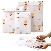 3pcs/set Laundry Bag Fine Mesh Blouse Baby Clothes Washing Machine Wash Pouch White Anti Staining for Underwear Bra Socks Shirt 1