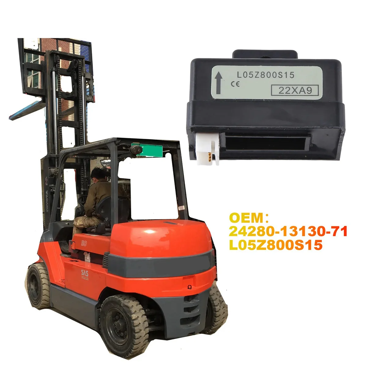 

Запчасти для вилочного погрузчика Датчик тока для Toyota 7FB10-30 7FBR10-30 номер детали 24280-13130-71 L05Z800S15