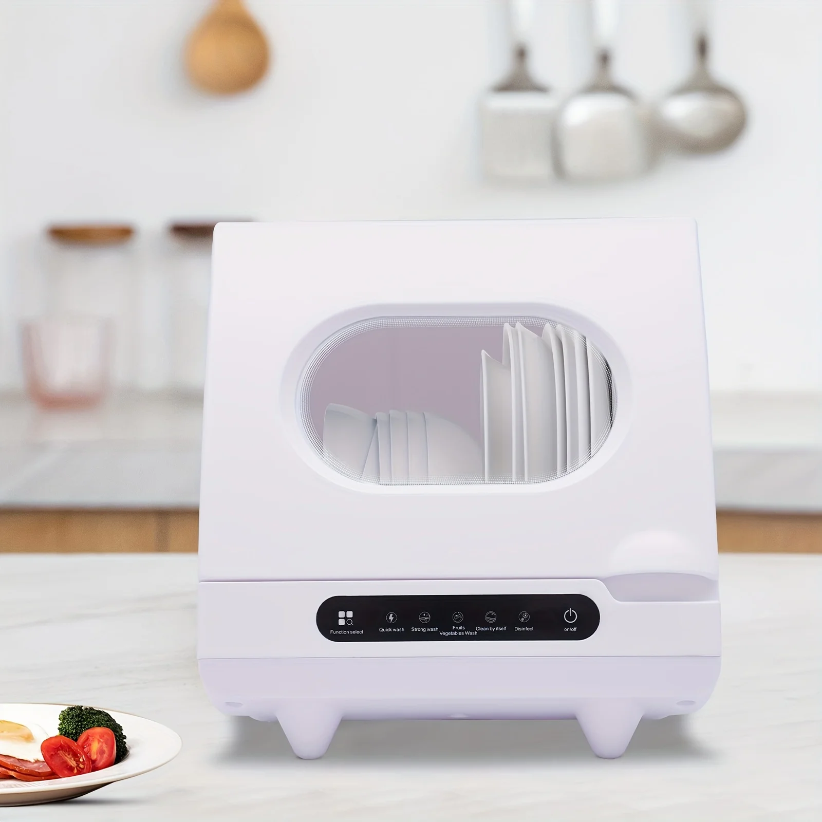 automatic small washer  electric dish washer dishwasher Washer With 360° Spray Arms installation-free 샤오미 초음파세척기 4