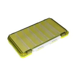 Compact Fishing Tackle and Bait Organizer Box (Yellow)