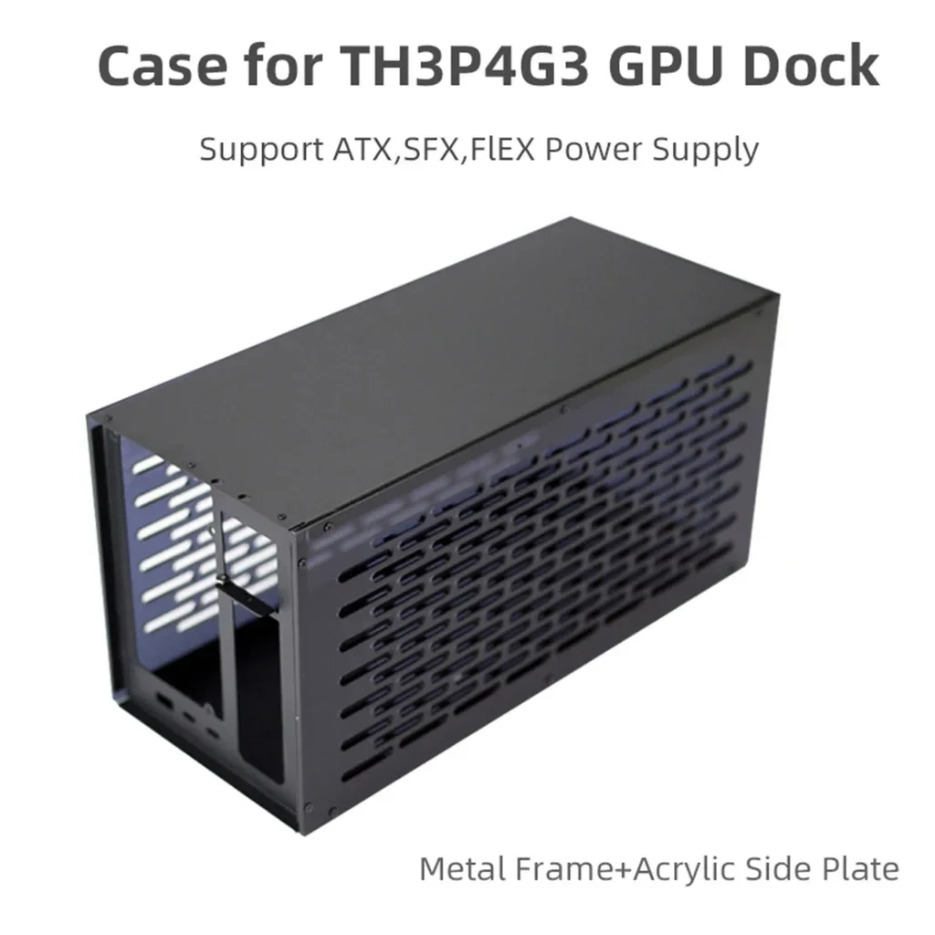 TH3P4G3 Thunderbolt3/4 ATX SFX GPU �׷��� ī�� ���� �˷�̴� ���̽� OLED ���÷��� �ð� �� ŰƮ�� ���Ե� eGPU �ݼ� ������ ���̽�