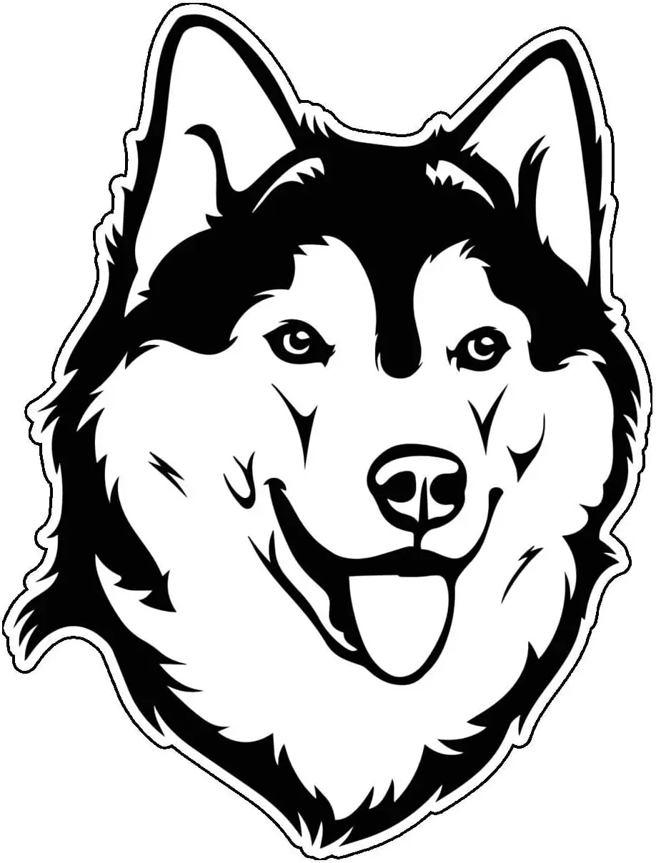 

Siberian Husky Vinyl Sticker Decal - Dog Breed Sticker, for Tumblers, Laptops, Car Windows Refrigerator- Husky Dog Sticker