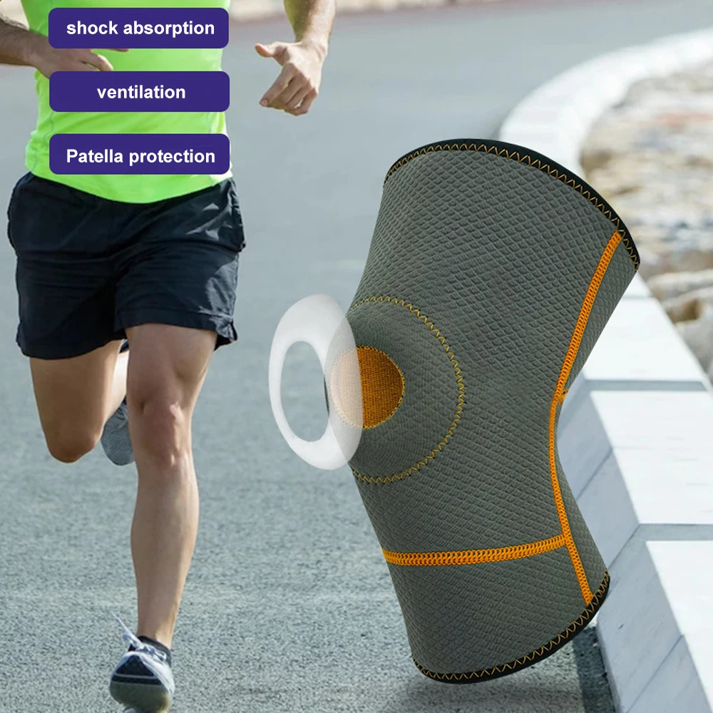 Knee Pad Knee Support Knee Support Sleeve Knee Brace 1PCS Fitness Running Cycling Knee Support Braces Elastic Neoprene Sport Compression Knee Pad Sleeve for Basketball Volleyball