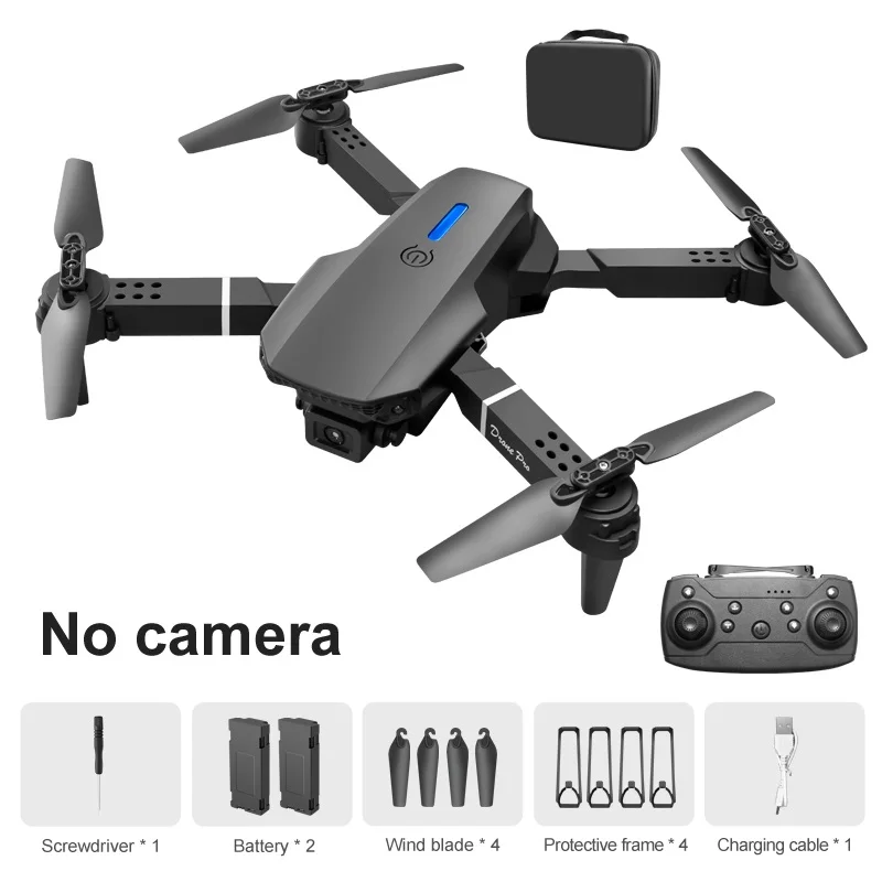 E88   4K HD  ī޶, LED , װ ,  ̽ RC FPV 峭 ︮, ǰ
