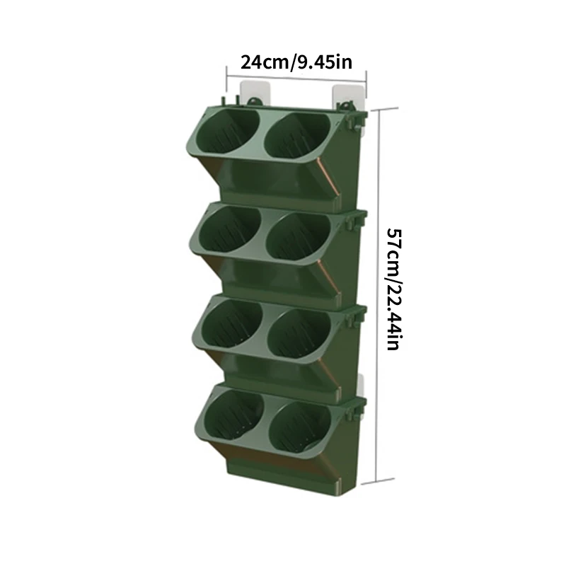 4 pezzi vasi da piantare appesi vaso da fiori per piante autoirriganti tasche appese a parete fioriera pigra per la decorazione del giardino dell'ufficio domestico  15