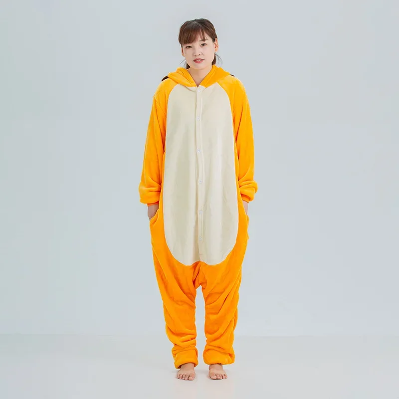 Lion Costumes Halloween Festival Cosplay Onesies Unisex Winter Cute Women Men Nightwear Anime Costumes Adults Flannel Sleepwear