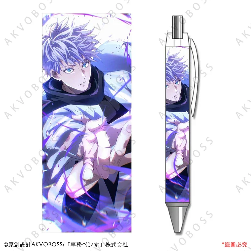 

1Pcs Anime Gel Pen Satoru Gojo Graffiti Graphics Black Refill High Quality Elementary School Study Exam Supplies Stationery