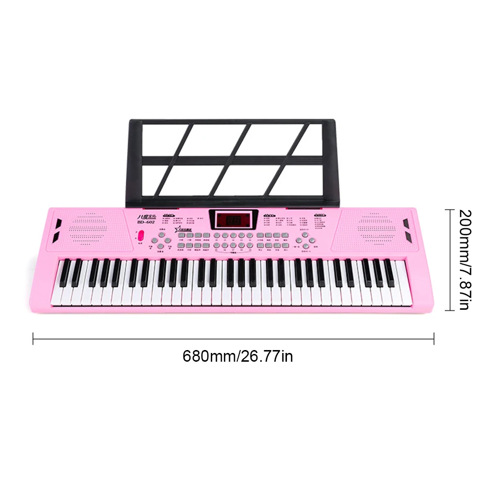 Electronic Musical Instrument MIDI Control Keyboard 61 Keys USB Digital Piano Portable Kids Toy electronic musical instrument midi control keyboard