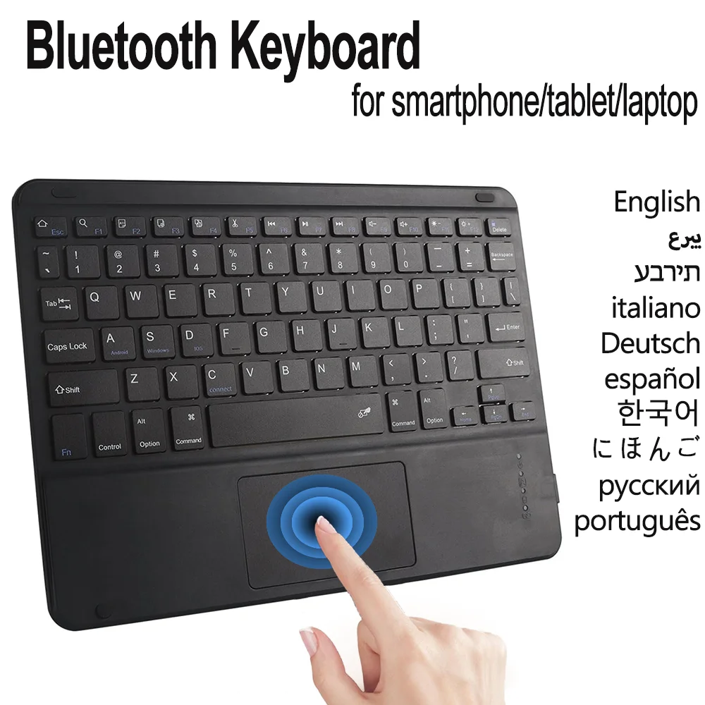 Universal Wireless Trackpad Portable Keyboard for Tablets & Smartphones