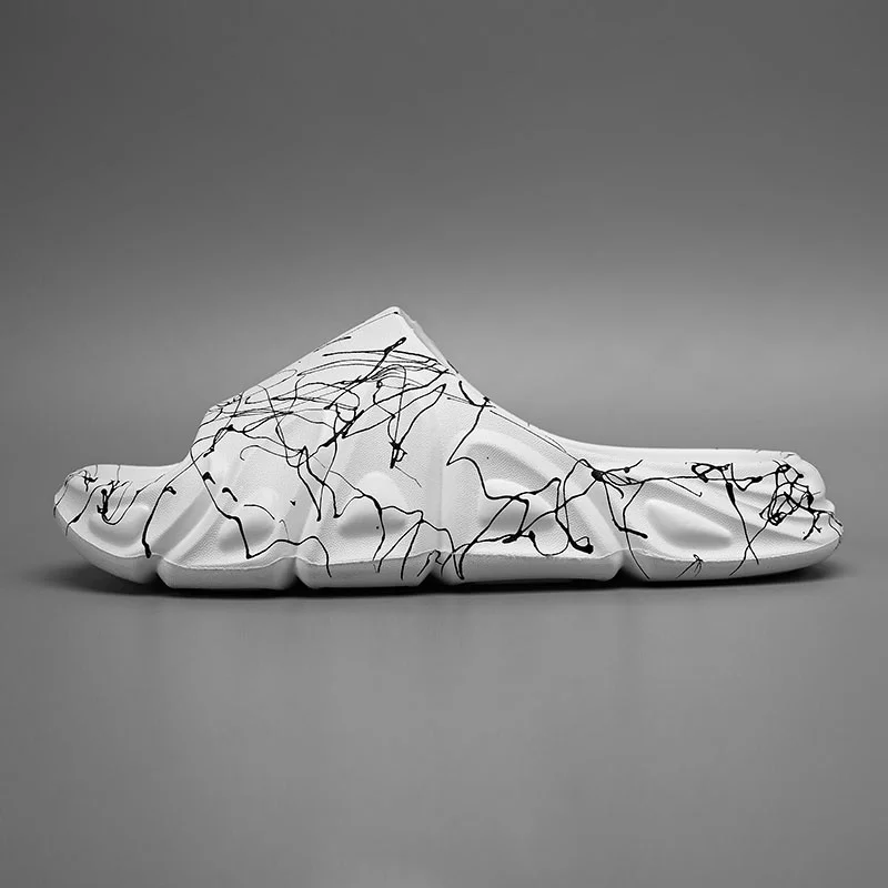 Slip-Hausschuhe für Herren, rutschfest, rutschfest, für den Sommer, bequem, mit dicker Sohle, für drinnen und draußen_voghion.com