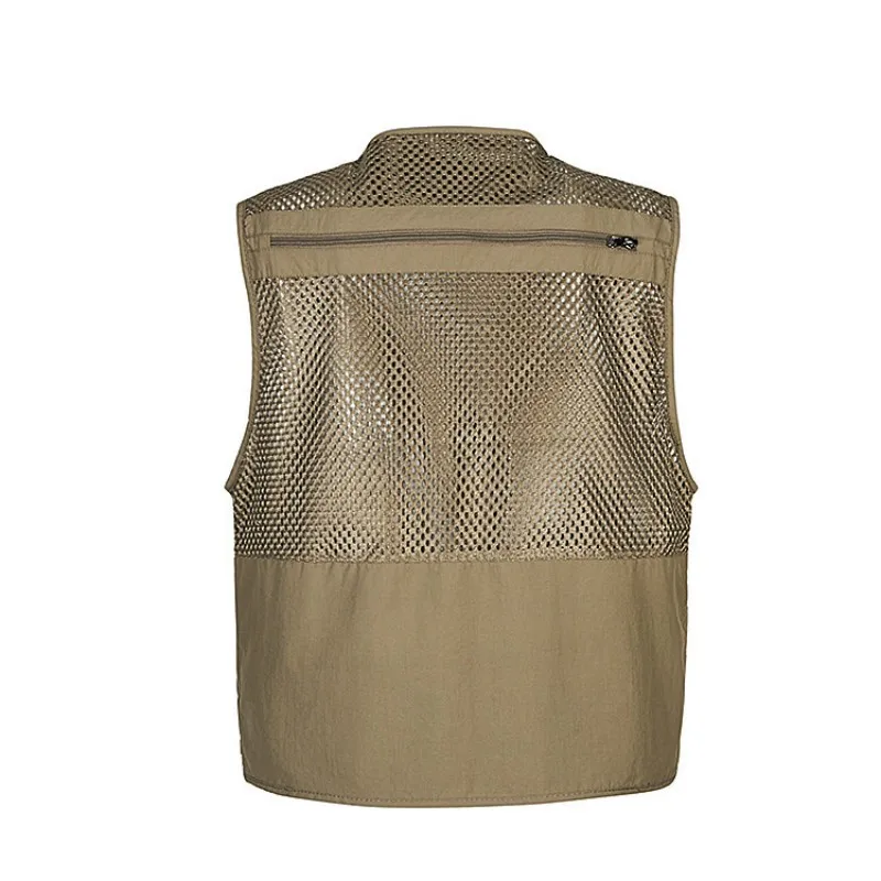 Description Picture 6 of itemOutdoor Fishing Vests Quick Dry Breathable Multi Pocket Mesh Jackets Photography Hiking Vest Army green fish Vest