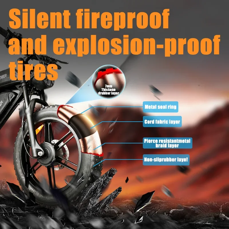 Deepower S8 Electric Bicycle Dual drive 3500W Dual Motor Electric Bike 48V 60AH Removable Battery 20 Inch Fat Tire Adult Ebike