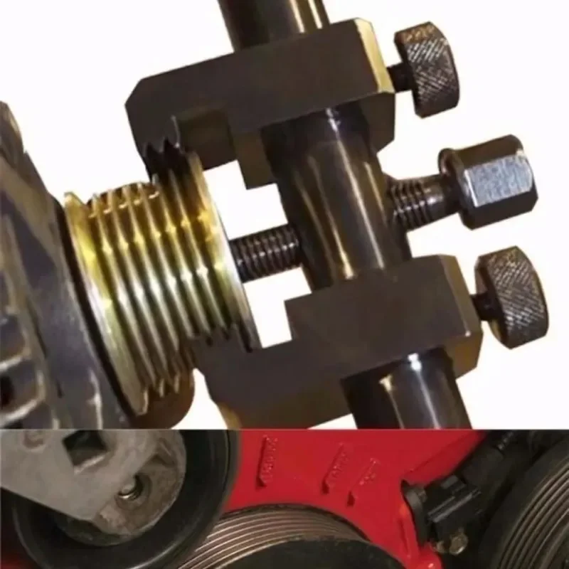 

1Pc Puller For Ribbed Drive Pulley, Crankshaft Remover, Car RepairTool