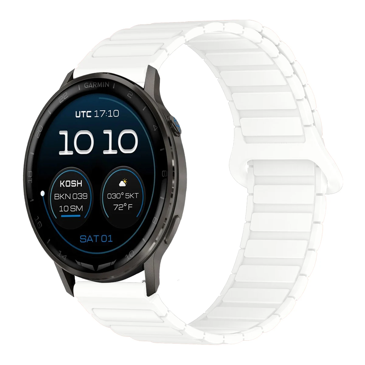 Magnetic Silicone Loop Strap - Universal 22mm/20mm Band
