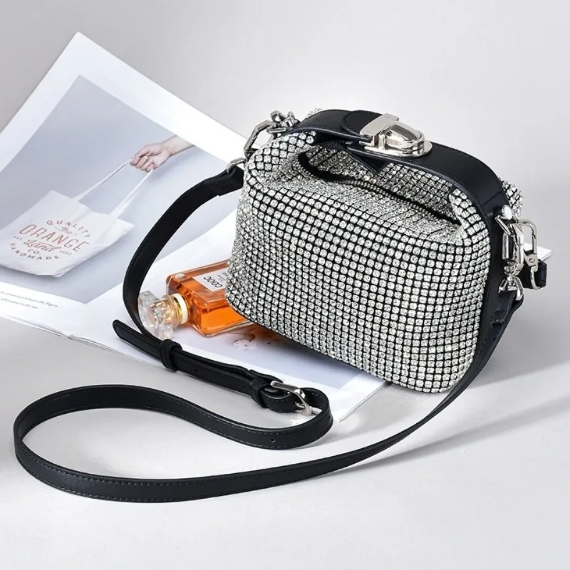 

2023 new women Diamond Bag Bucket Bag Girl evening Diamonds Crossbody Bag Handbag single Shoulder Women's square bags for women