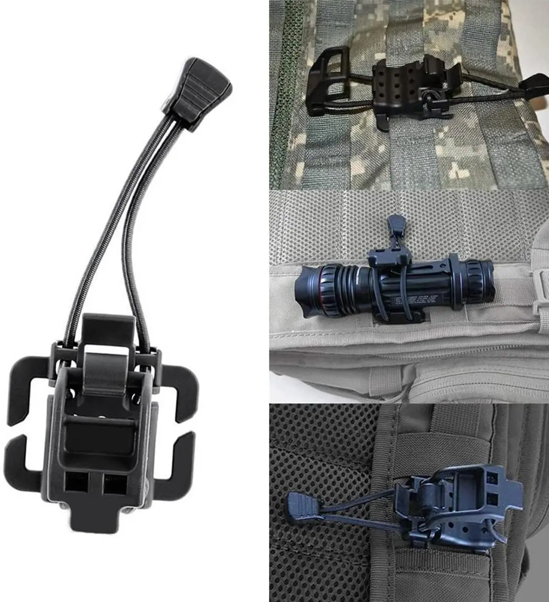 

Tactical MOLLE Binding Clip Fastener Organizer Multifunction Hanging Buckle Tool Bracket Backpack Hunting Vest Accessories Clamp