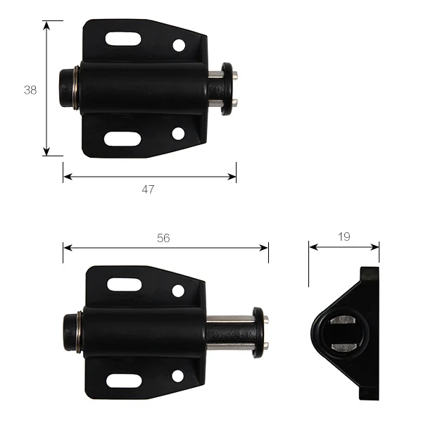 Magnetic Cabinet Catches,Door Catches,Magnetic Cabinet Latches,Cabinet Door Latch Cupboard Cabinet Furniture Door Push Open Magnet Catch with Round Plate and Screws