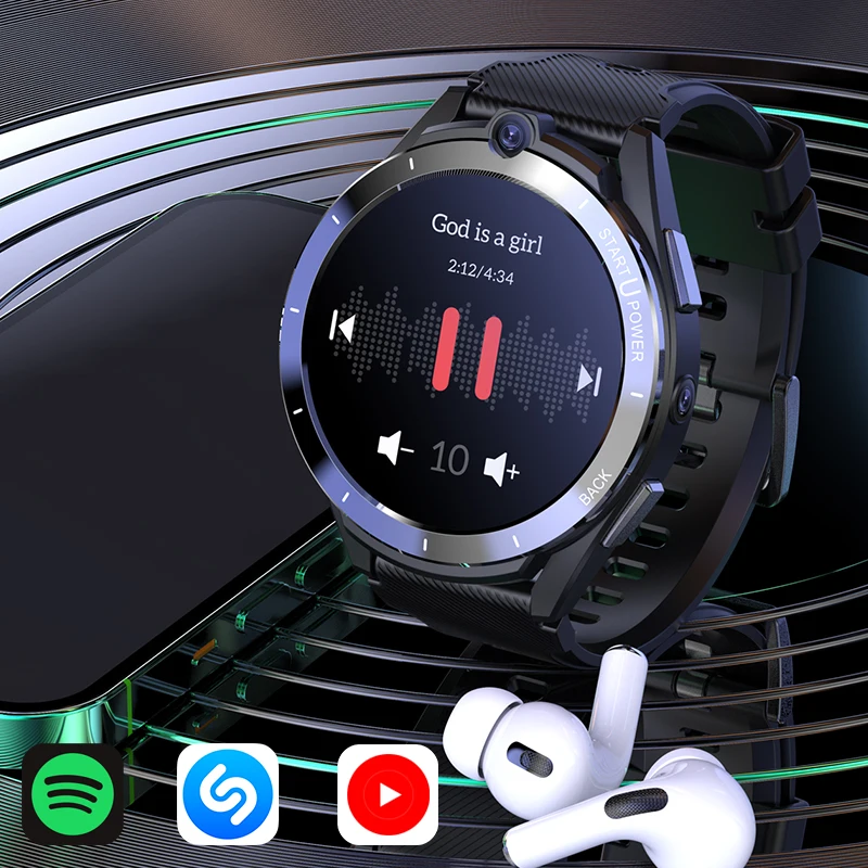 4G Ʈ ġ ȭ 6 Ⱑ Ʈ RAM 128 Ⱑ Ʈ ROM 뷮 ޸   1.6 &400*400  CPU 8MP ī޶ GPS Smartwatch ȵ̵ iOS