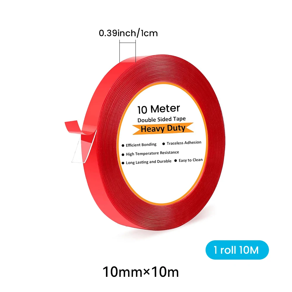 High-Strength Transparent Waterproof Double-Sided Tape - No Residue, Self-Adhesive