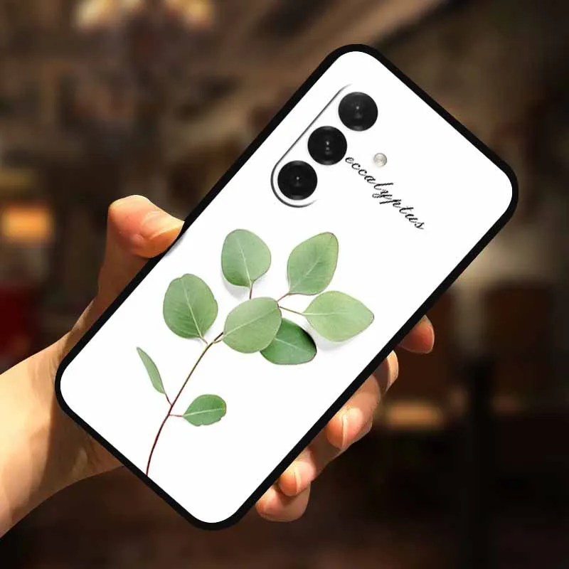 3D Flower Soft Relief Emboss Silicone Back Cover TPU Protector