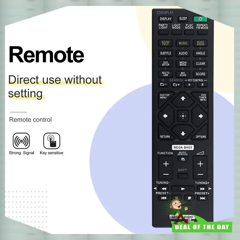 MHC-V02 MHC-V11 MHC-V77W MHC-V90W SA-V90W MHC-V90DW 교체용 리모콘 RMT-AM340U 홈 Aud용 24시간 배송
