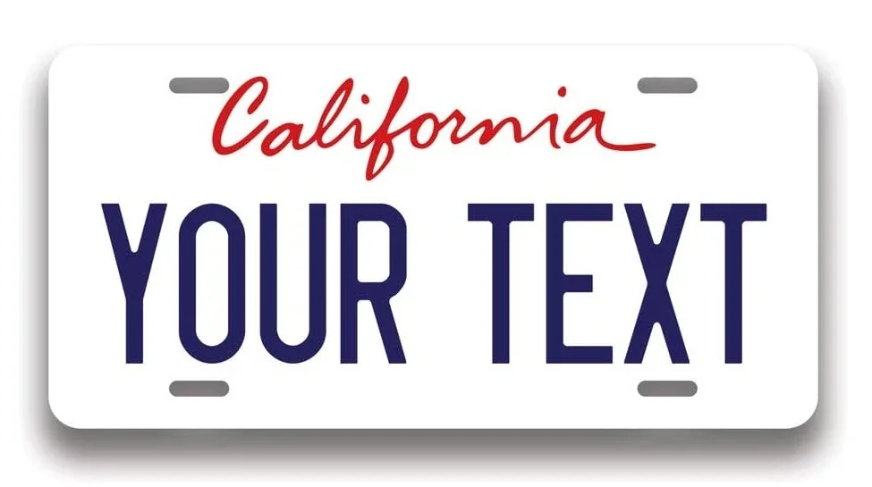 

Your Text Custom Custom 50 State Fake License Plate for Front of Car | Personalized Custom Car Tags | Choose from All 50 States