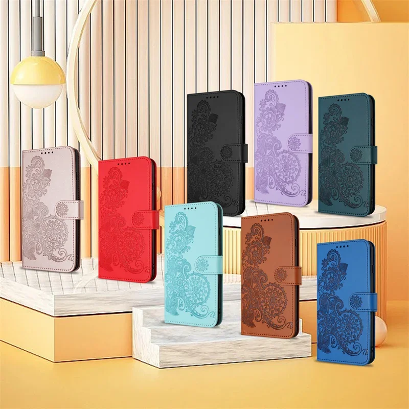 Sunflower Leather Flip Phone Case - Stylish & Fashionable Cover