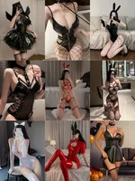 Leder Dessous Hot Sexy Frauen Unterwäsche Onlyfans Bühne Outfit Rollenspiele Erotische Cosplay Kostüme Club Party Exposed Bekleidung 1