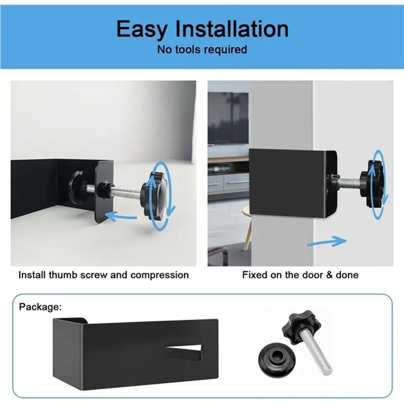 보안 잠금 상자 열쇠용 FEDI 조절식 도어 후크, 비상 출입용, 잠금 상자 도어 마운트 브래킷은 다양한 도어에 적합합니다.