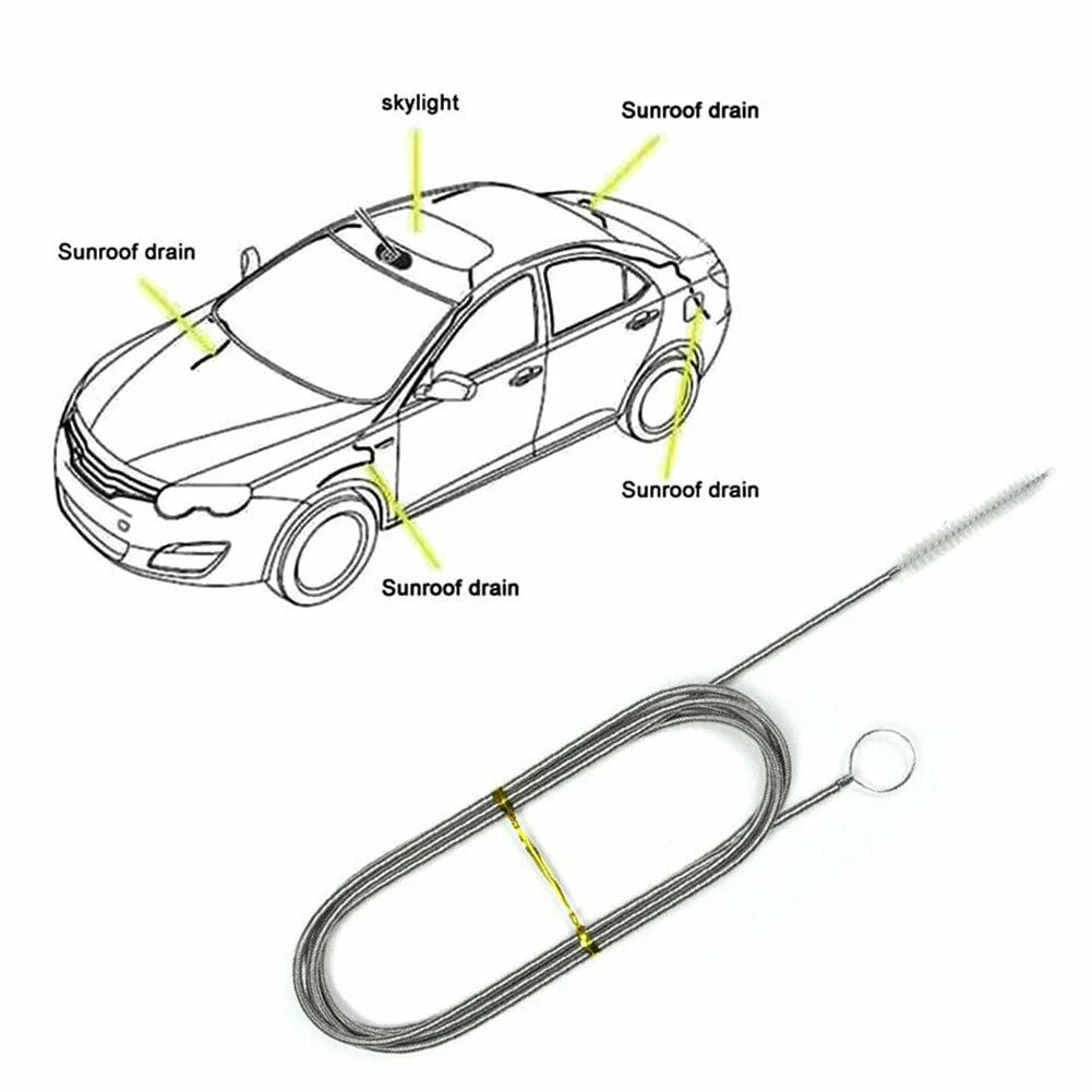 Car Sunroof Drain Pipe Dredge Cleaning Brush Dredging Tool For Bmw