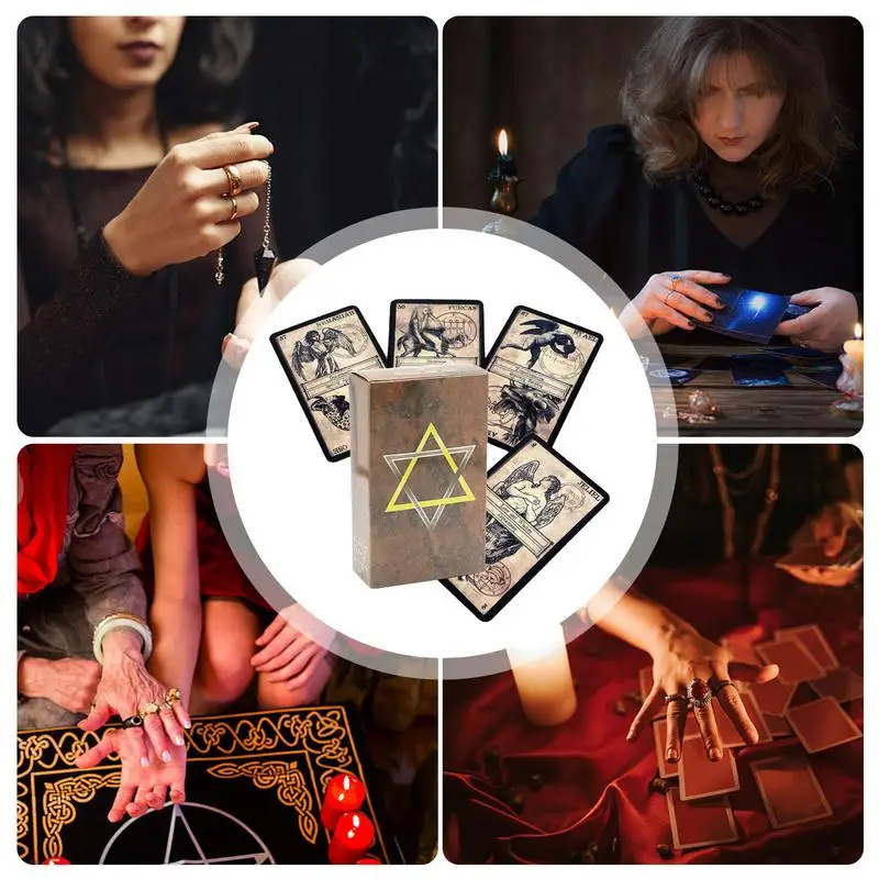 Oracle Cards The Oracle of Heaven and Hell Cards Board Game English Version Standard Tarot Decks for Witch Gift Party Favors 5
