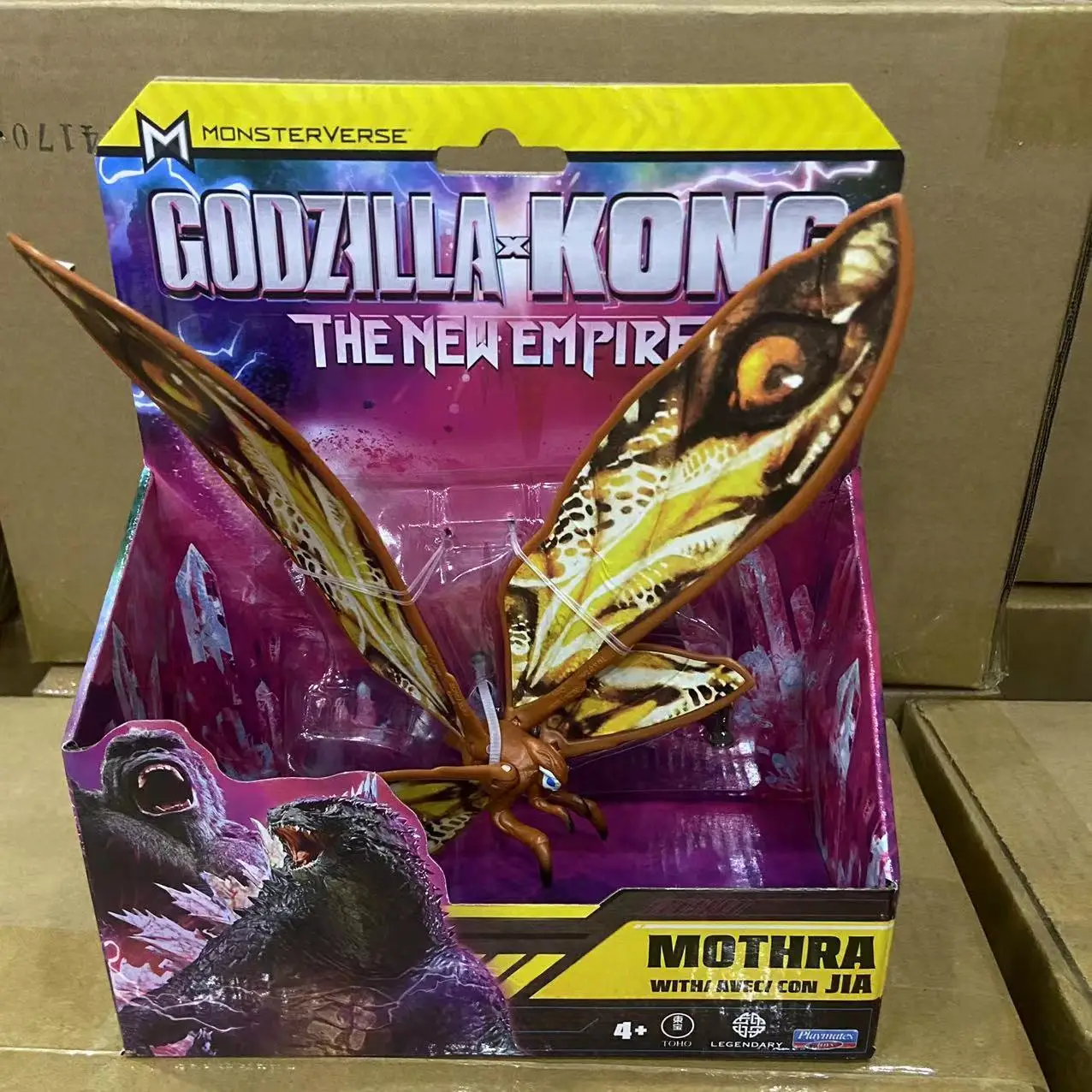 thumbnail image 1 of Nueva figura de acción original de Playmates Godzilla X Kong New Empire Anime Tiamat Mothra, juguete para niños, regalo de cumpleaños para niño, 1 of 5
