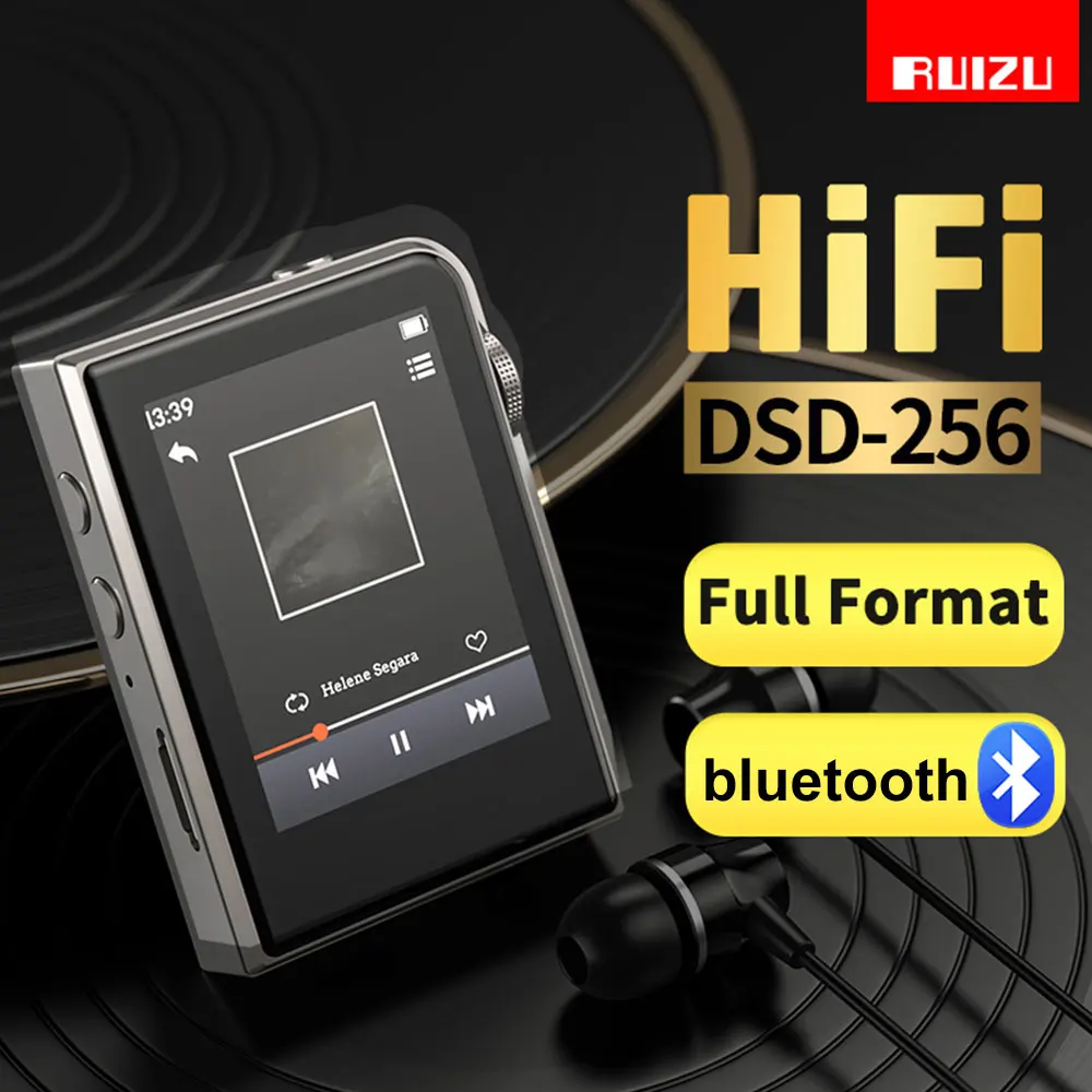 2023 NEW A58 HiFi Bluetooth Music MP3 Player Portable Hi-Res Digital Audio DSD256 Lossless Metal Walkman With EQ Equalizer Ebook